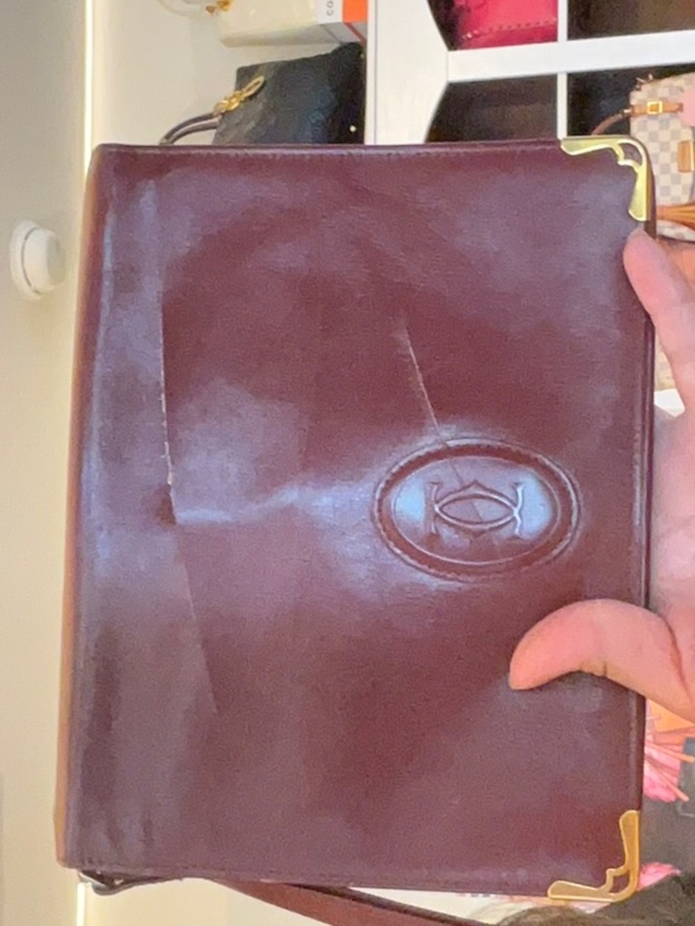21. Cartier slashed  sold as is Desc in live no cancel/returns